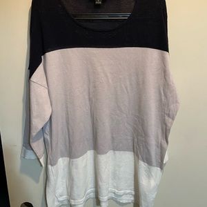Navy blue “tribal” light weight sweater